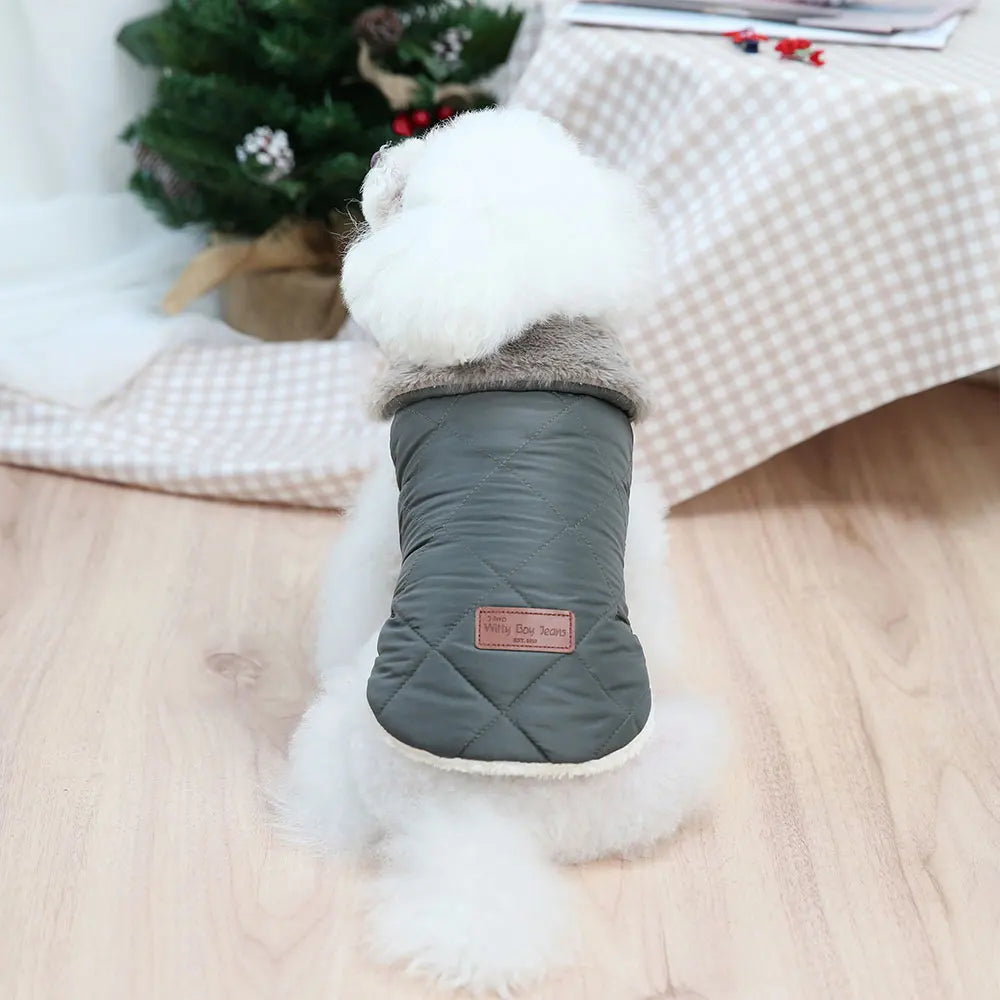 Winter Warm Pet Dog Jacket Clothes Pink Cute Small Medium Dogs Clothing Pet Puppy Cat Outfits French Bulldog Coat Vest Chihuahua