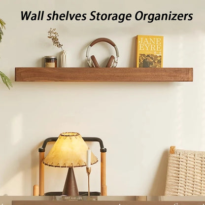 Living Room Wooden Wall Shelves Mount Storage Organization Magazines Wall Shelves Bedroom Walls Shelf Racks Home Decorations