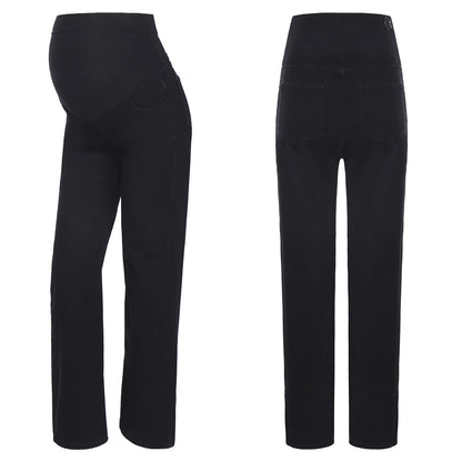 Pregnant Women Jeans High Waist Support Belly Maternity Hip Lifting Elastic Denim Pants Shorts for Daily Work Street Loungewear