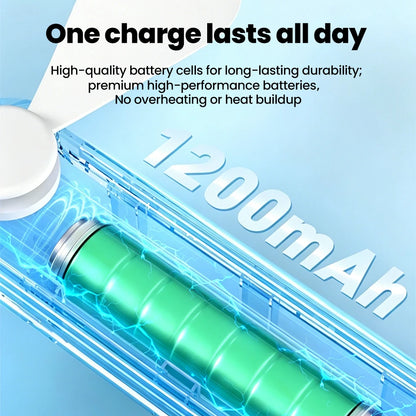 Portable Mini Fan Handheld Small Fan Extendable USB to Type C Charging Fan 2-in-1 Multi-Functional Mobile Phone Charging Fan