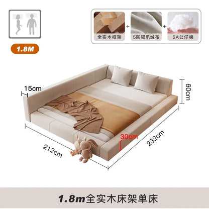 Bedroom Unique European Beds Luxury Teenage Girls Headboard Two Persons Bed Sleeping Floor Lounge Lozko Do Sypialni Furniture