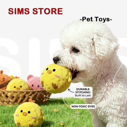 New Pet TPR Squeaky Spiky Dog Ball Toy Interactive Puppy Chew Toys Pet Cleaning Durable Self-Playing Stress Relief Bite Toys