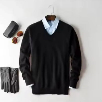Cashmere Cotton blend sweater men pull homme 2025 autumn winter sweter clothes sueter hombre man pullover sweaters