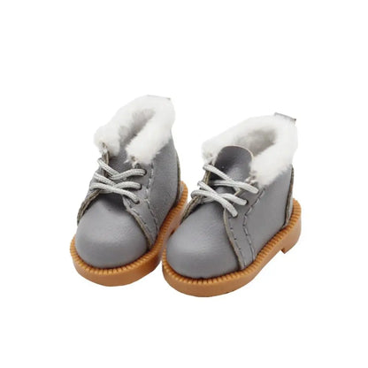 Doll Accessory Toy For 1/6 Blythes OB22 ob24 Dolls Doll Winter Boots Shoes Accessories Doll Clothes Accessories Mini Doll Shoes