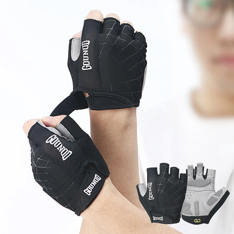 1 Pair Gym Gloves, Workout Gloves, Fingerless Gloves for Weightlifting, Lightweight Breathable Fitness Gloves, Sports Gloves