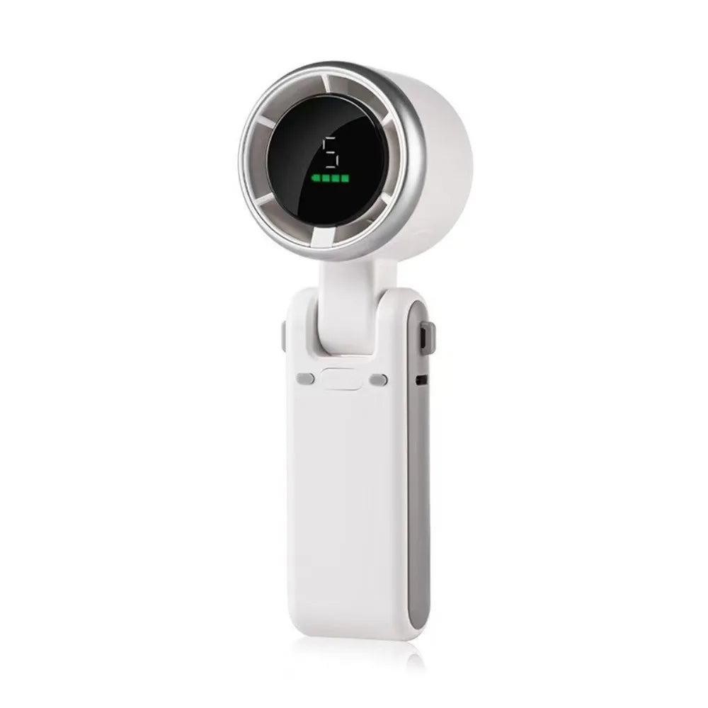 Portable 5-speed Handheld Fan 3600mAh USB Charging High Speed Fan Foldable Desk Fan Outdoor
