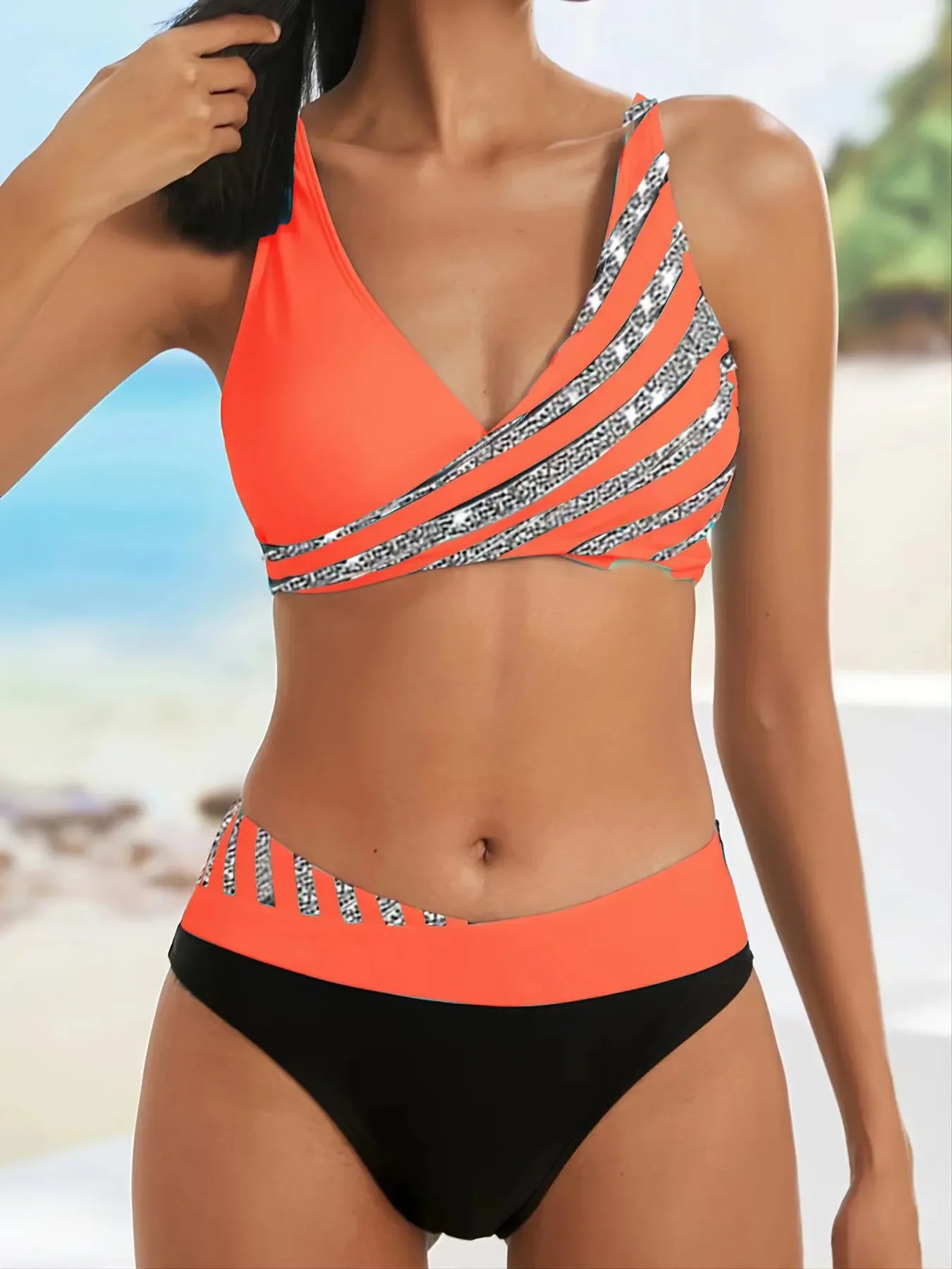New White Push Up Bikini Micro Striped Swimsuit Women Plus Size Swimwear Sexy Two Piece Set Biquine Brasileiro Bathing Suit XXXL