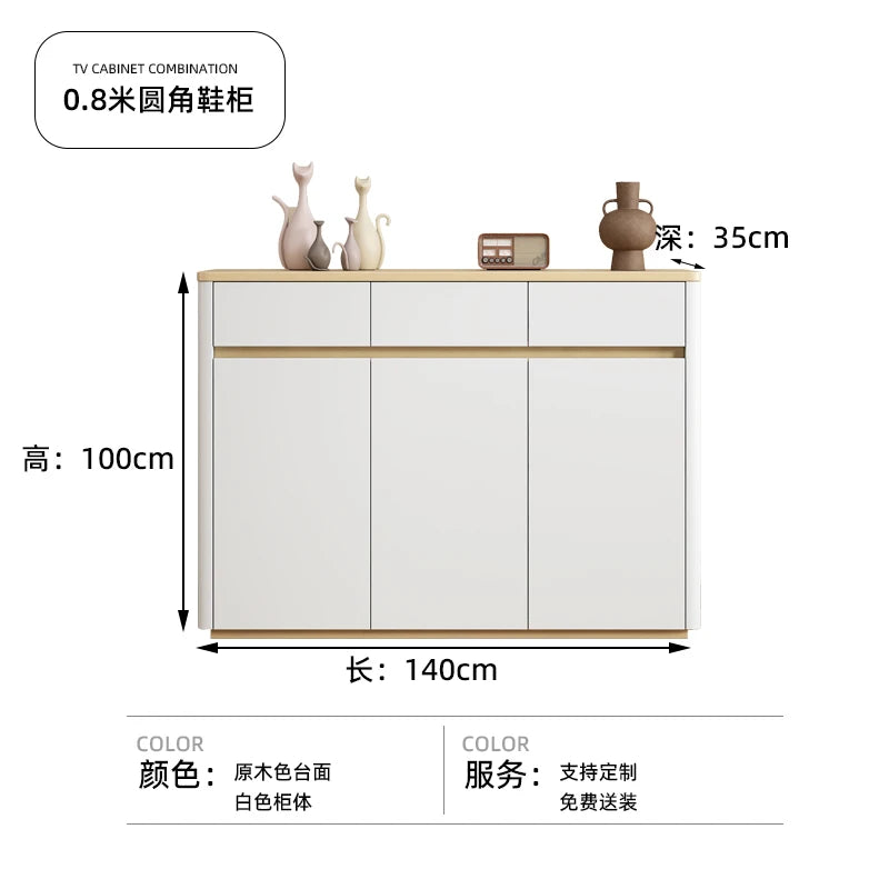 Entryway Organizer Shoe Rack Storage White Organised Living Room Cabinets Space Saving Articulos Para El Hogar Home Furniture