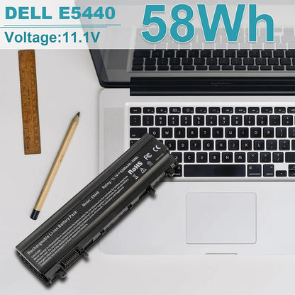 Laptop Battery for Dell Latitude E5440 E5540 Battery Type VVONF VV0NF N5YH9 CXF66 F49WX 0K8HC 1N9C0 451-BBIE 11.1V 58Wh 6Cell