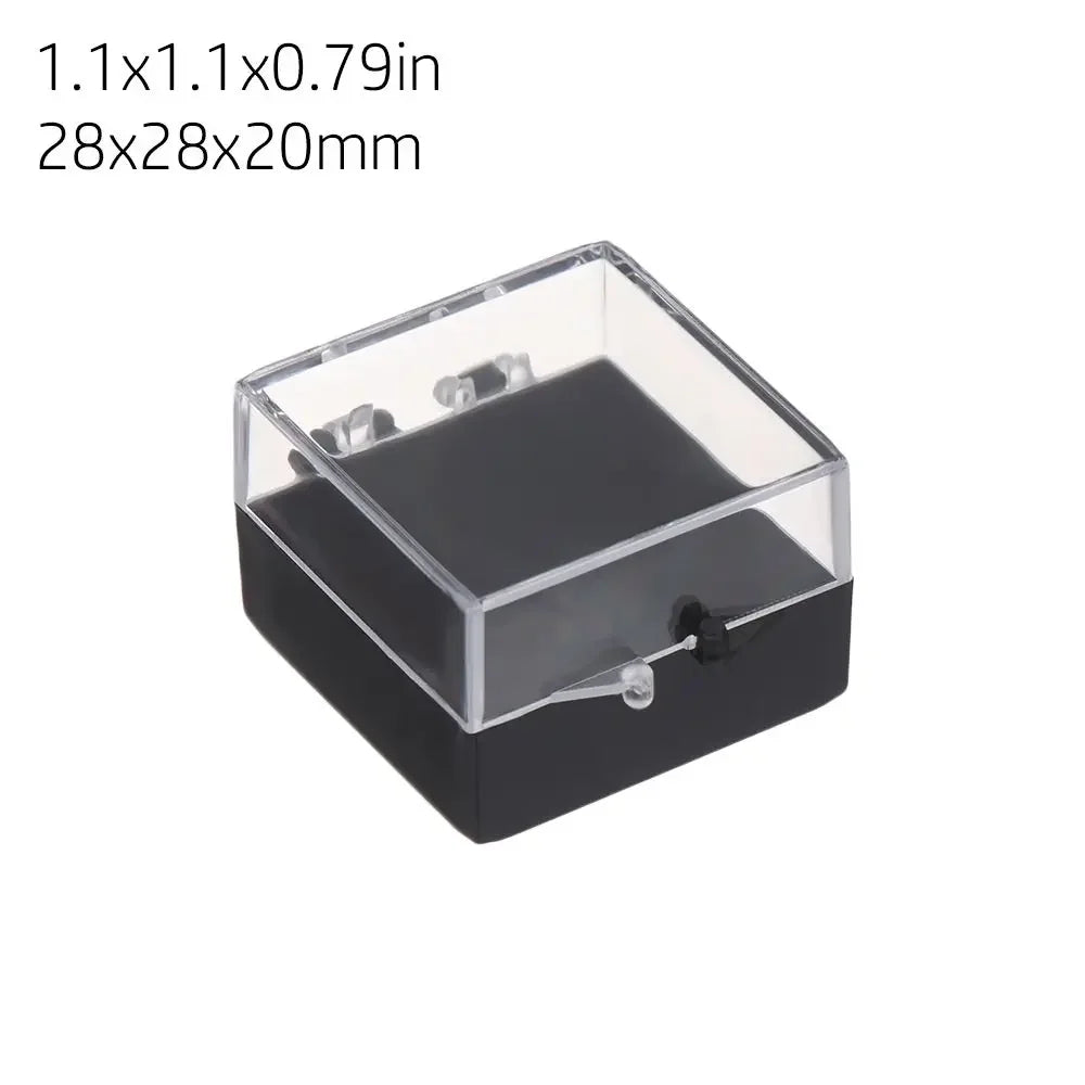1Pcs Plastic Transparent Storage Box Small Items Sundries Jewelry Organizer Case Beads Container Pill Chip Box Tools Accessories