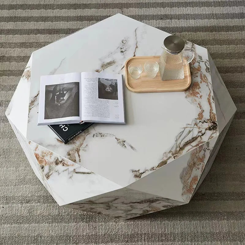 Living Room Furniture Light Luxury Modern Marble Coffee Table Tea Table for Living Room