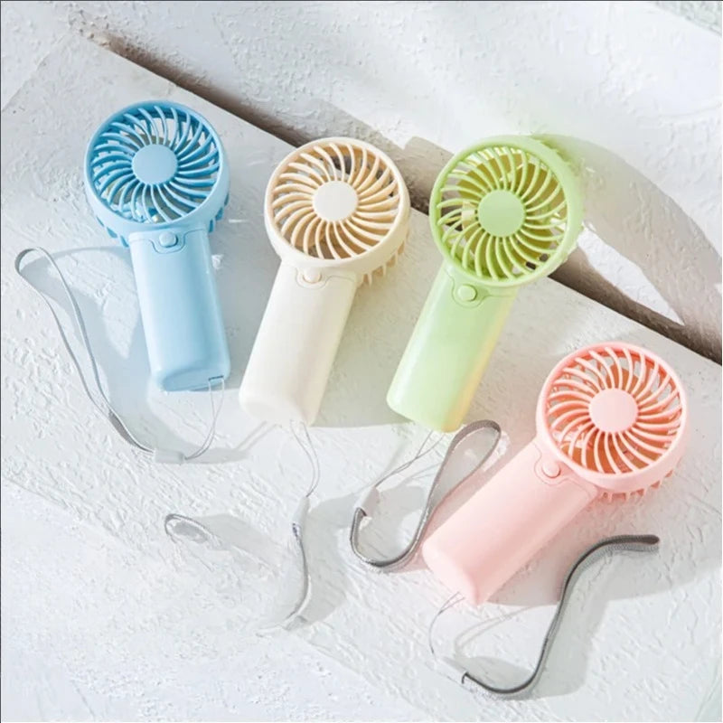 Portable Fan Convenient Creative Small Fan Pocket Hand-held Fan Lightweight AA Battery Handheld Mini Fan Air Coolers