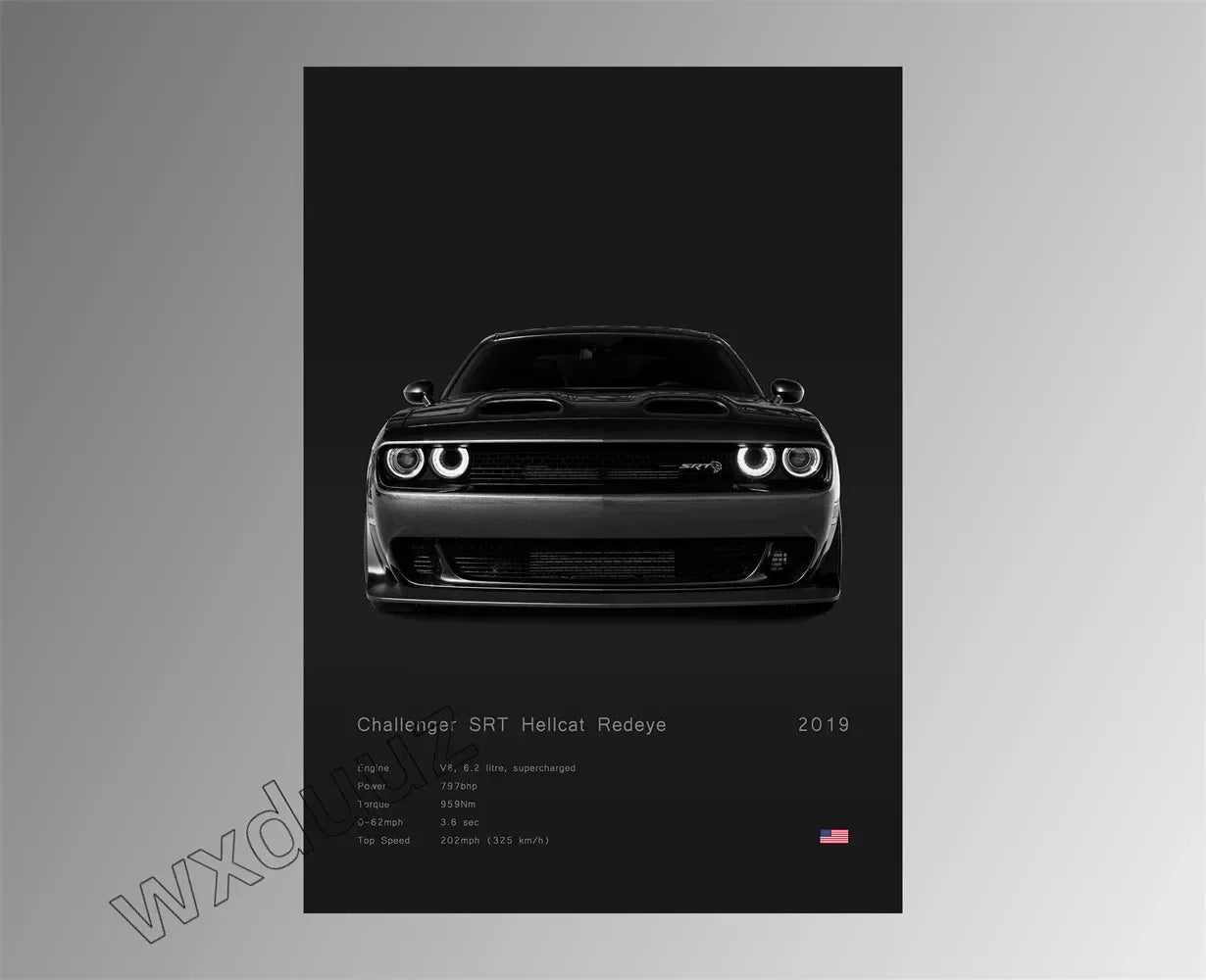 Modern Design Home Decoration Classic Popular Car Brand Motorsport Supercar Canvas Painting Wall Art Aesthetic Room Decor Poster