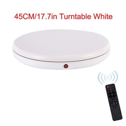 45CM/17.7in Motorized Rotating Display Stand Display Base 360°Rotatable Electric Potography Turntable for Products Display Live