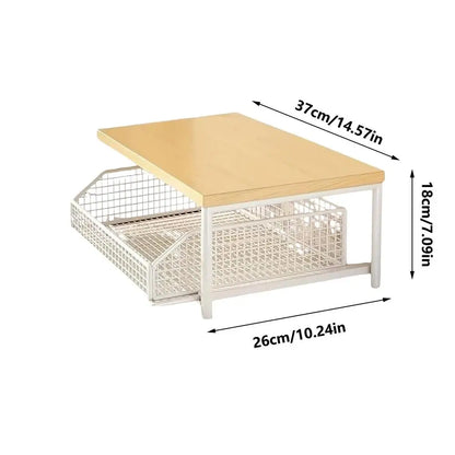 Kitchen Rack Vertical 2-Tier Organizer Rack Household Organizer Shelves for Pantry Kitchen Bathroom Garage Shower Bar Apartment
