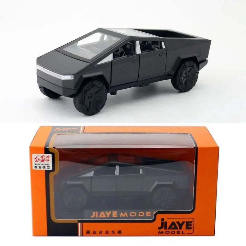 1:36 Cybertruck Pickup SUV Alloy Car Model Diecast Metal Toy Off-Road Vehicle Pull Back Truck Sound Light Toy Collection