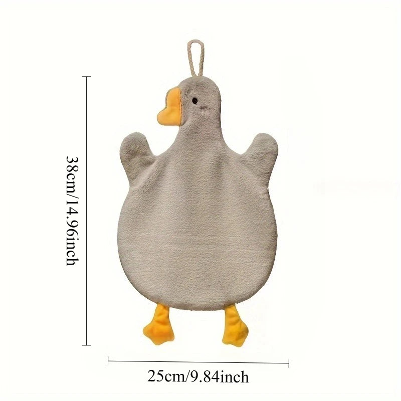 Cartoon Duck Hand Towels, Hanging Kitchen & Bathroom & Bedroom Hand Towels