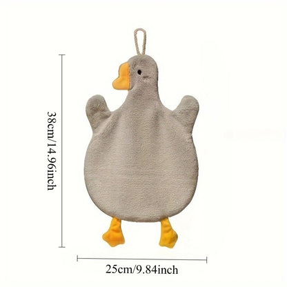 Cartoon Duck Hand Towels, Hanging Kitchen & Bathroom & Bedroom Hand Towels
