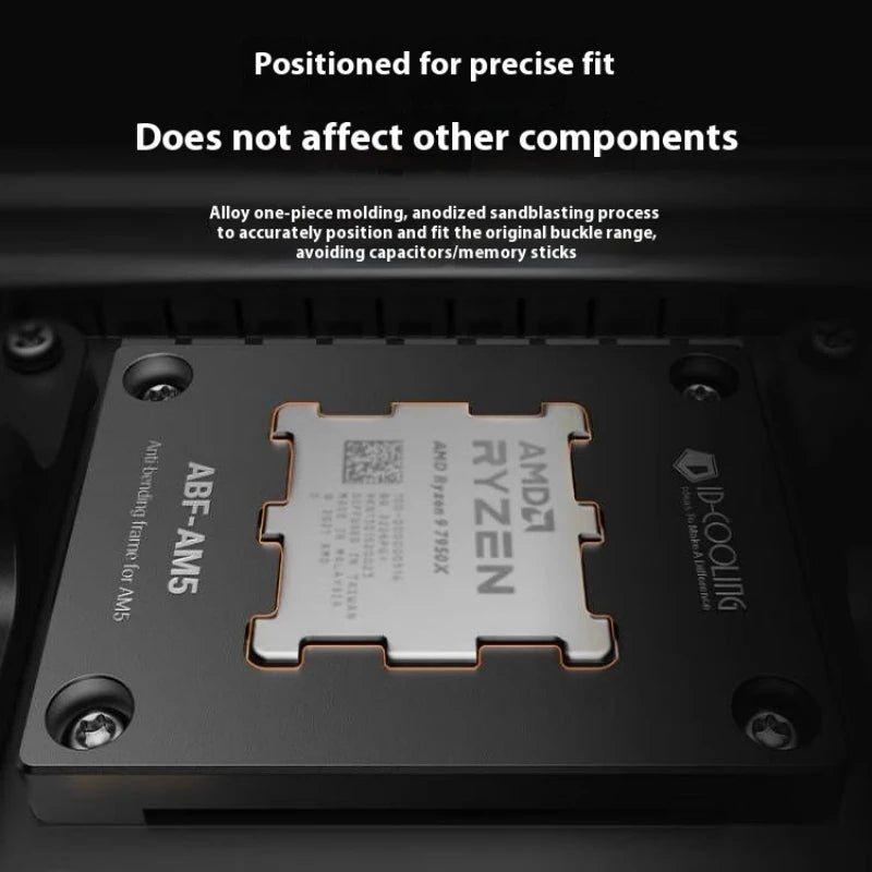 ID-COOLING ABF-AM5 For AMD AM5 CPU Pressure Resistant Secure Frame Cover Plate,Processor Bending Protector Tools