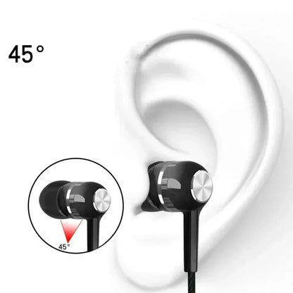 Noise Reduction Earphone Design Running Fitness Earphone Fit Sport Earbuds Headphones For Smartphone PC Laptop Compact Design