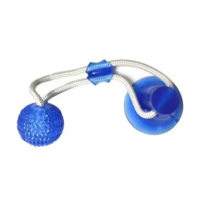 Dog Toys Pet Puppy Interactive Suction Cup Push TPR Ball Toys Molar Bite Toy Elastic Ropes Dog Tooth Cleaning Chewing Supplies