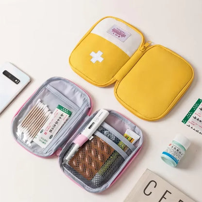 Travel Medicine Bag Pill Storage Pouch Outdoor Essentials Emergency Survival Bag Mini First-aid Kit Portable Home Storage Bag