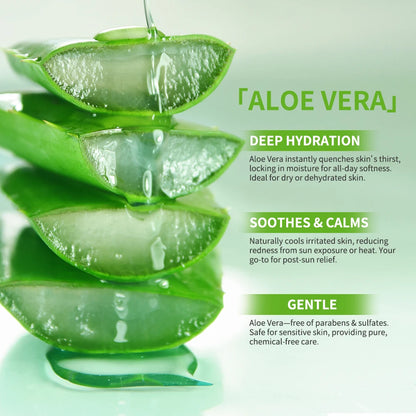 Multi-skin Care Aloe Vera Skin Care Set Deep Moisturizing Deep Nourishment Whitening Brightening Hydrating Smooth Skin