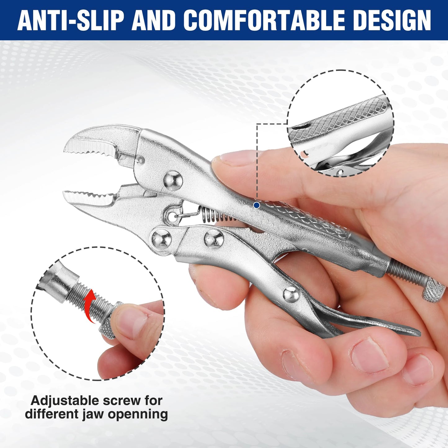 Powerful Pliers, Multifunctional Pressure Pliers, Heavy-duty Tools, Industrial Grade Fixed Circular Mouth Force Wrench, C- type
