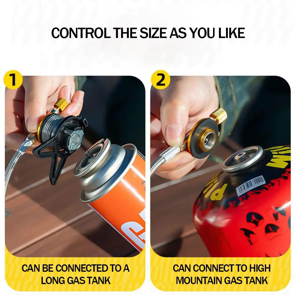 Foldable Portable Camping Stove Mini Heater Gas Burner Cookware Barbecue Camping Equipment Outdoor Camping Furnace