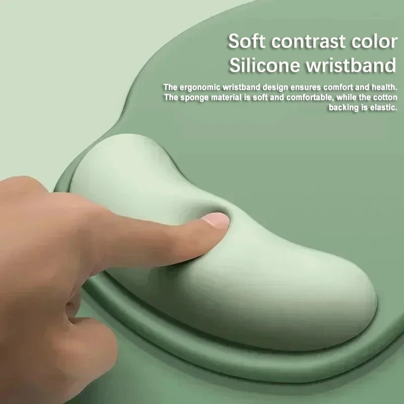 Gradient color mouse pad, comfortable wrist rest, non-slip mouse pad, soft mouse pad wrist rest, computer desktop foam mouse pad