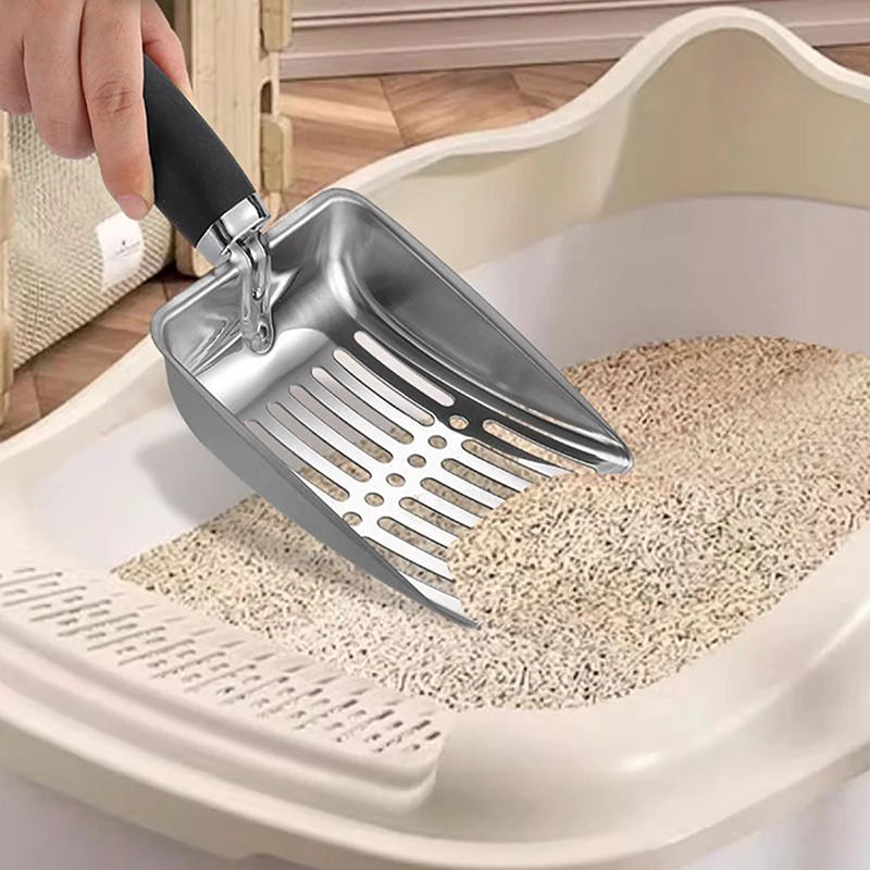 For Dog Cat Clean Feces Cat Litter Shovel Pet Cleanning Tool Pet Products Metal Long Handle Scoop Cat Sand Cleaning