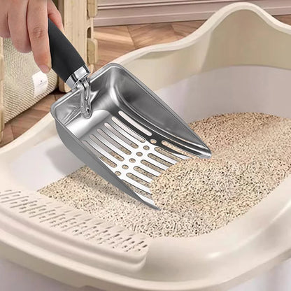 For Dog Cat Clean Feces Cat Litter Shovel Pet Cleanning Tool Pet Products Metal Long Handle Scoop Cat Sand Cleaning