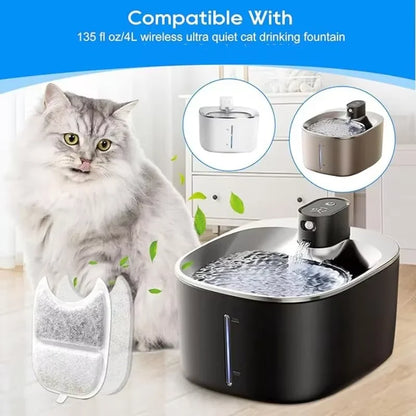 Replacement Filters Cat Water Fountain Filters Element for Cat Water Fountain Activated Carbon Sponges Filters