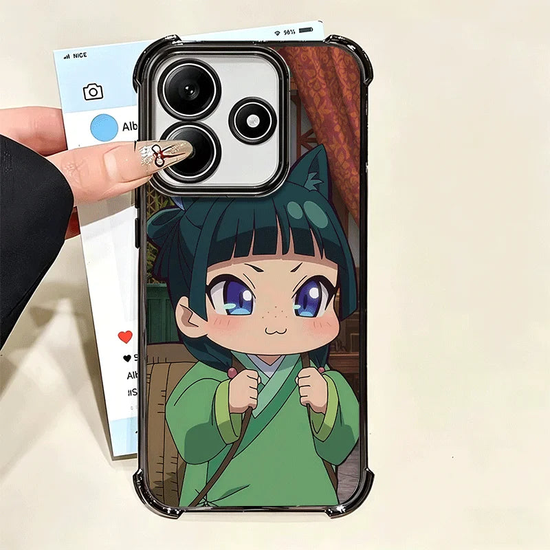 A-Apothecary D-Diaries Cute Plating Phone Case For Xiaomi Poco X6 X7 X8 Pro Max X5 X3 M8 M7 M5S Redmi 15C 15 14C 13C 17T 15T 14T