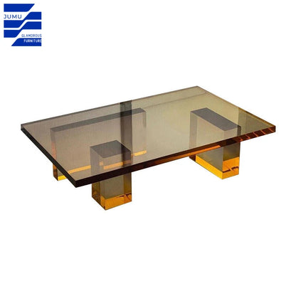 Glamourous Furniture Modern Minimalist Designer Acrylic Gradient Coffee Tables for Home or Dining Side Sofa Table