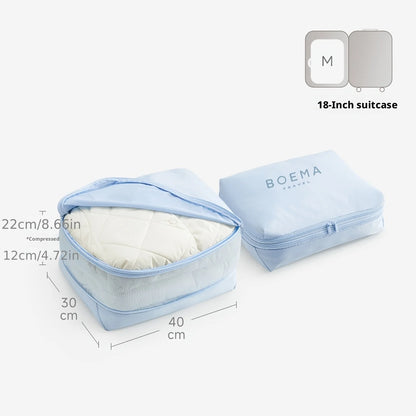 Comforter Storage Bag - Large Capacity Bedding Storage Bags Ultra Space Saving Self Compression Organizer, Washable Compression