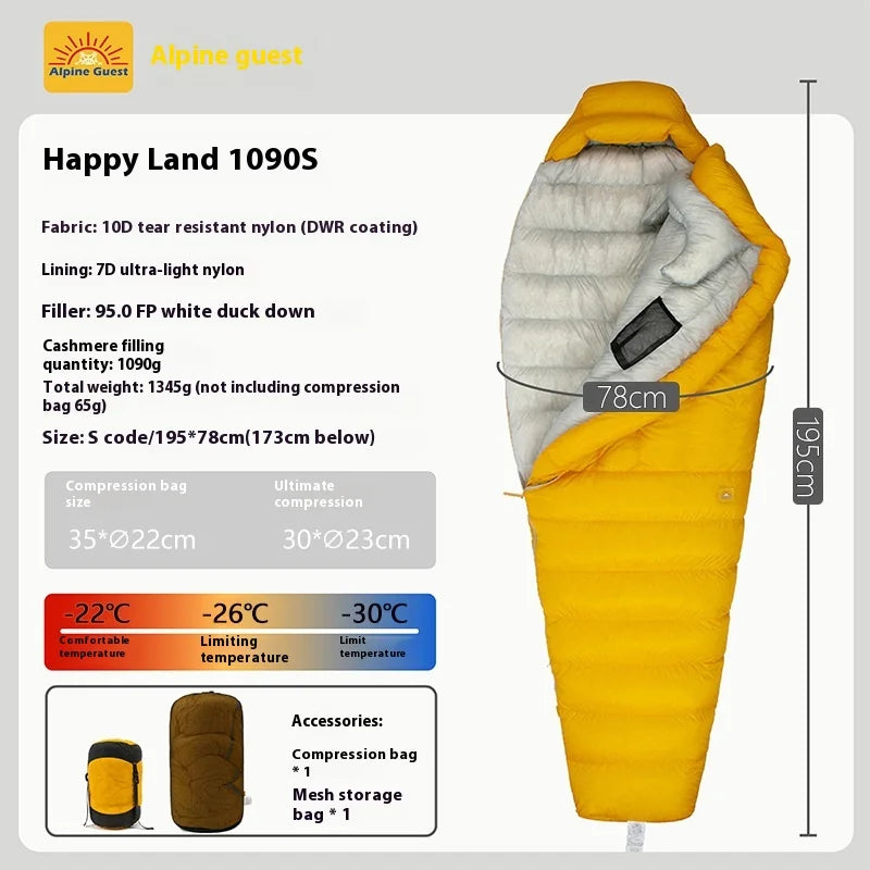 10D/7D Ultralight Down Sleeping Bag 800FP Dwon Outdoor Camping Hiking Sleeping Bags for Backpacking Adult Tourist