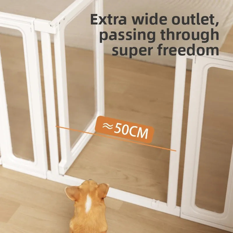 Pet Enclosure Isolation Fence Transparent Acrylic Resistant Scratching Indoor Railing Panels Guardrails Pet Products Accessories