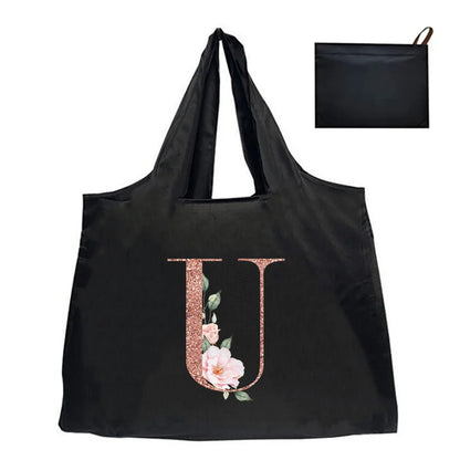 Shopping Bag Tote Bag Foldle Grocery Organizer Reusable Handbags Shoulder Bags Convenient Large-Capacity Large Tote For Fashion