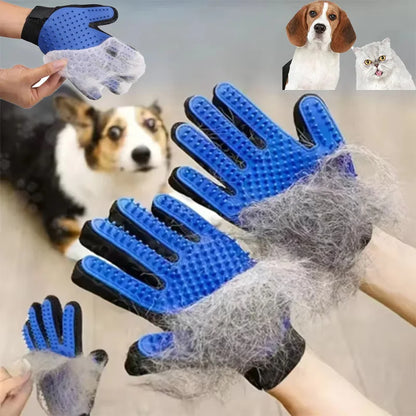 Pet Cat Grooming Remover Gloves Cats Hair Brush & Comb Gloves to Bathe Dogs Cleaning Hair Removal for Dog Animal Use Accessoies