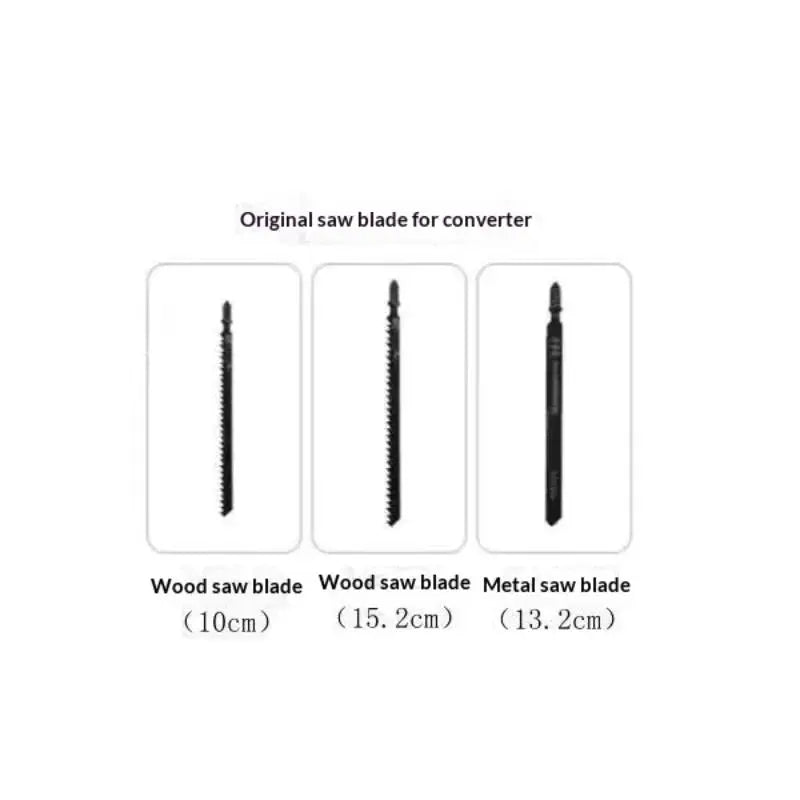 Power Tool Package for Cutting, Wood, PVC, Steel Pipe with Reciprocating Saw and Electric Drill Adapter