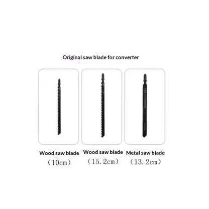 Power Tool Package for Cutting, Wood, PVC, Steel Pipe with Reciprocating Saw and Electric Drill Adapter