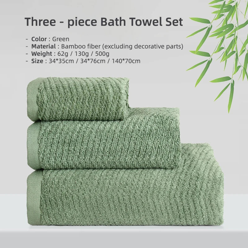 Bamboo Fiber Towels Sets Home Bath Towels for Adults Face Towel Thick Absorbent Luxury Bathroom Towels Hand Towels Quick Drying