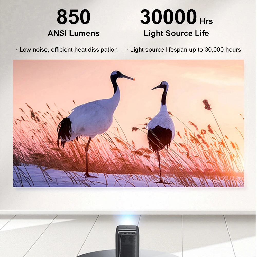 Lenovo T100 1080P Projector Full HD Support 4K Decoding 850 ANSI Home Cinema Auto Focus Movie TV Beamer Sealed Optical Engine