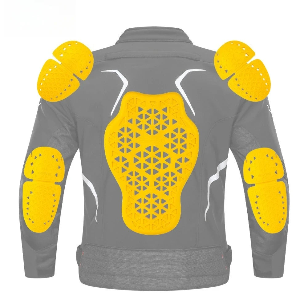 Motorcycle Riding Suit with Detachable Slow-recovery Built-in Impact-resistant Protective Gear