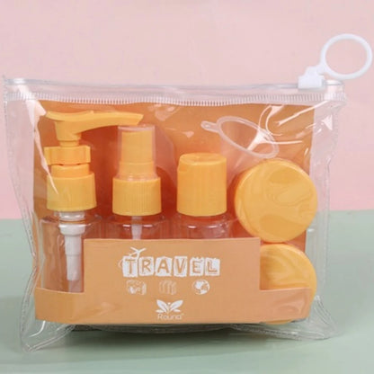 6Pcs Travel Bottle Set for Toiletries, Travel Containers for Toiletries with Clear Zipper Toiletry Bag, Leak Proof Refillable