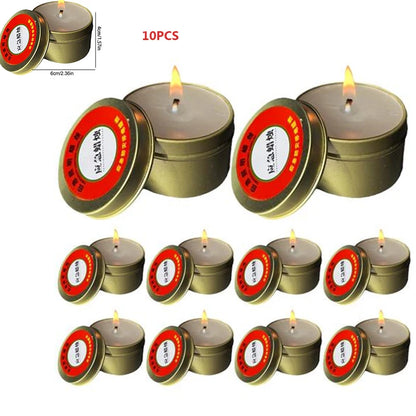 Power Outage Candles Unscented Candles with Jar 36 Hours Long Burning 3-Wick Lamp for Home Outdoor Activities Survival Fishing