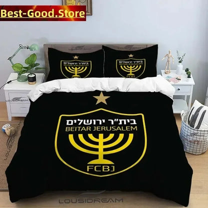 Beitar Jerusalem Fc All Season Twin Bedding Set 3 Piece Comforter Set Bed Duvet Cover Double King Comforter Cover Home Textile