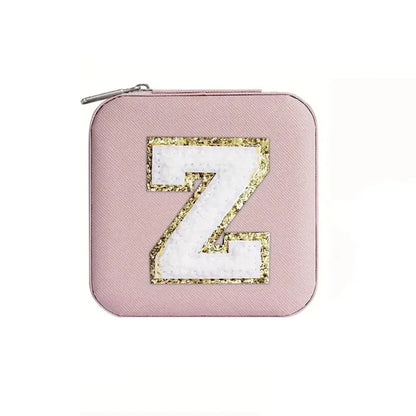 New Creative Letter Jewelry Box Portable Travel Ring Necklace Stud Earrings Storage Box