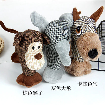 Pet supplies: dog toys for chewing, making sounds, and relieving boredom, arched plush toys, plush toy factory in stock